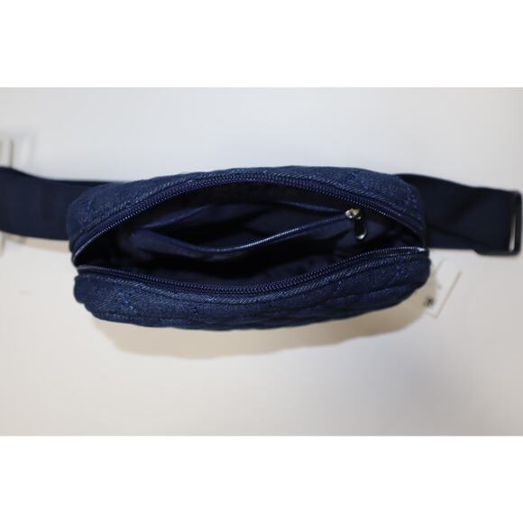 Jenni Dark Denim Quilted Belt Bag Size M/L - Picture 3 of 5